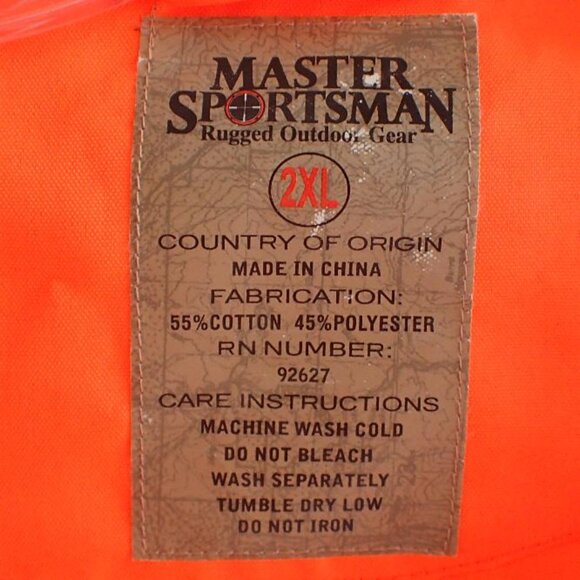 Master SportsmanMaster Sportsman Rugged Outdoor Gear Blaze Orange Vest - Picture 2 of 2